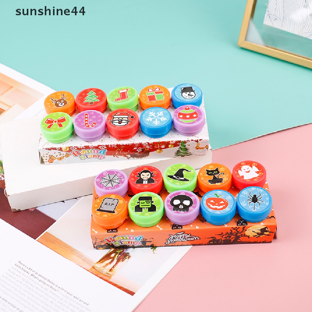 Sunshine 10pcs Stempel Dinosaurus Mini Untuk Isi Pinata / Hadiah / Pesta