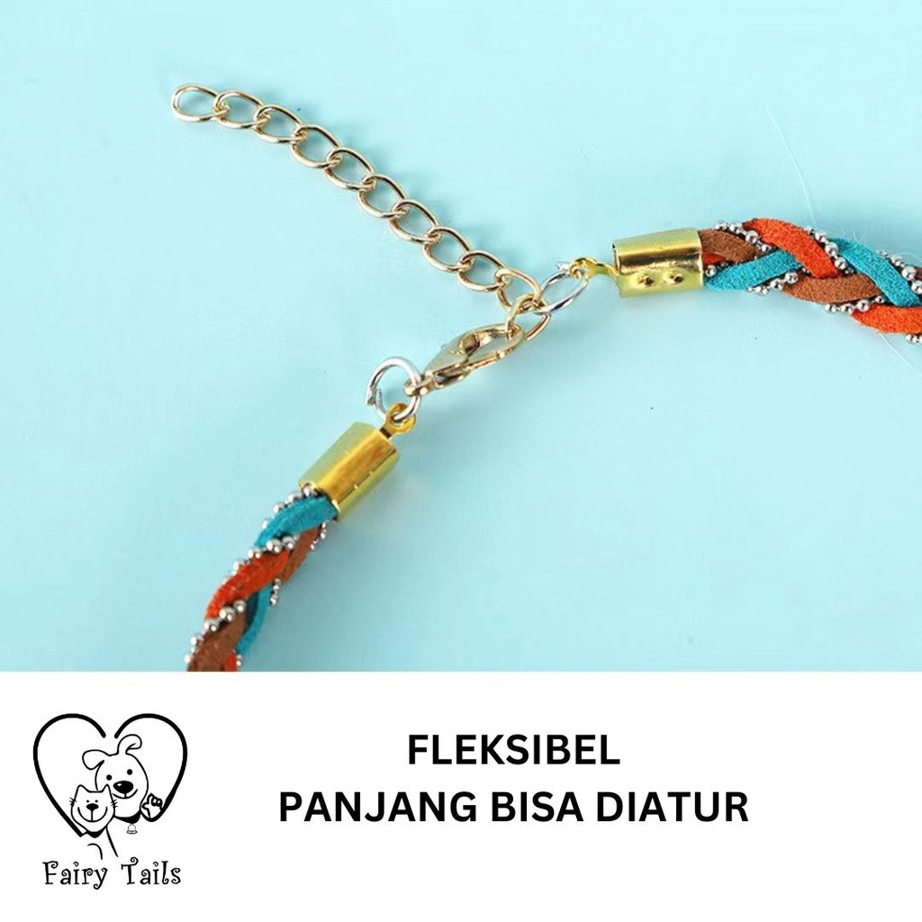 Kalung Rajut Tangan Perhiasan Untuk Kucing Anjing Kostum Cosplay Anabul Stylish Fashionable | Pet Hand Knit Necklace