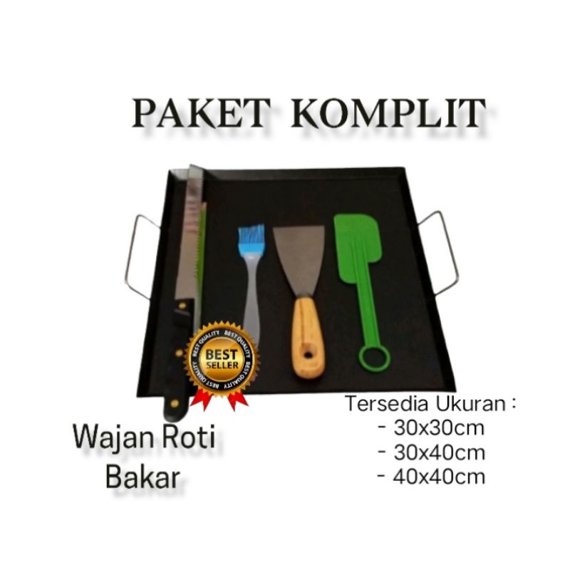 Paket Hemat / Komplit Wajan Roti Bakar/ wajan kebab / wajan panggangan ter lengkap