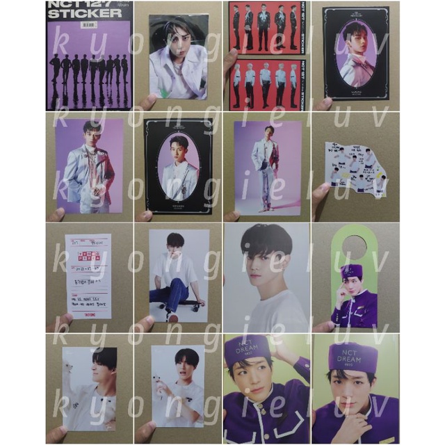 ALBUM NCT 127 STICKER // POSTCARD STICKER DOYOUNG // STICKER TAEYONG JUNGWOO // COLLECT BOOK LUCAS W