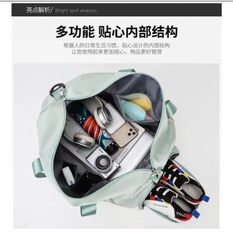 OROCHIMARU SHOP {{BISA COD}} TRAVEL BAGS TRAVELING OLAHRAGA GYM DUFFEL WANITA PEREMPUAN WATERPROOF