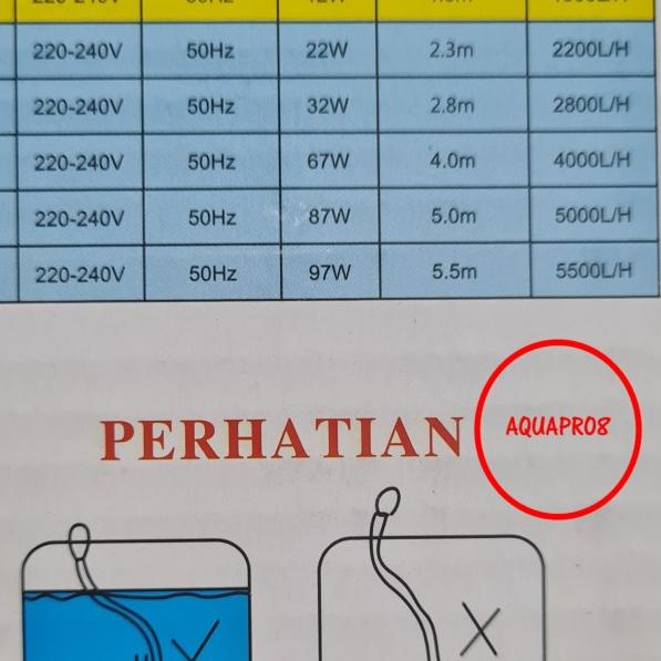 Pompa Air Aquarium Power Head Aquaman WP103 Aquaman WP 103