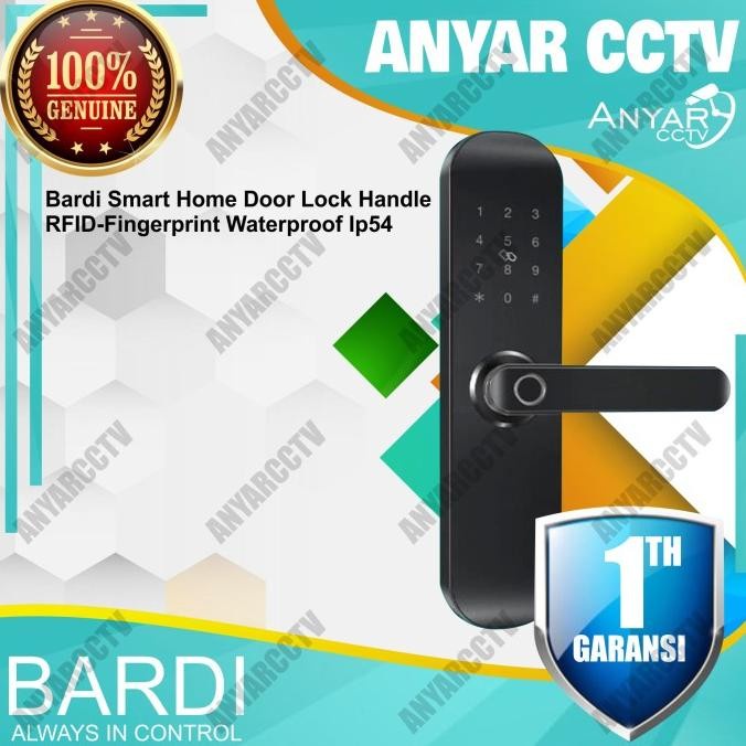 

Bardi Smart Home Door Lock Handle RFID-Fingerprint Waterproof IP54