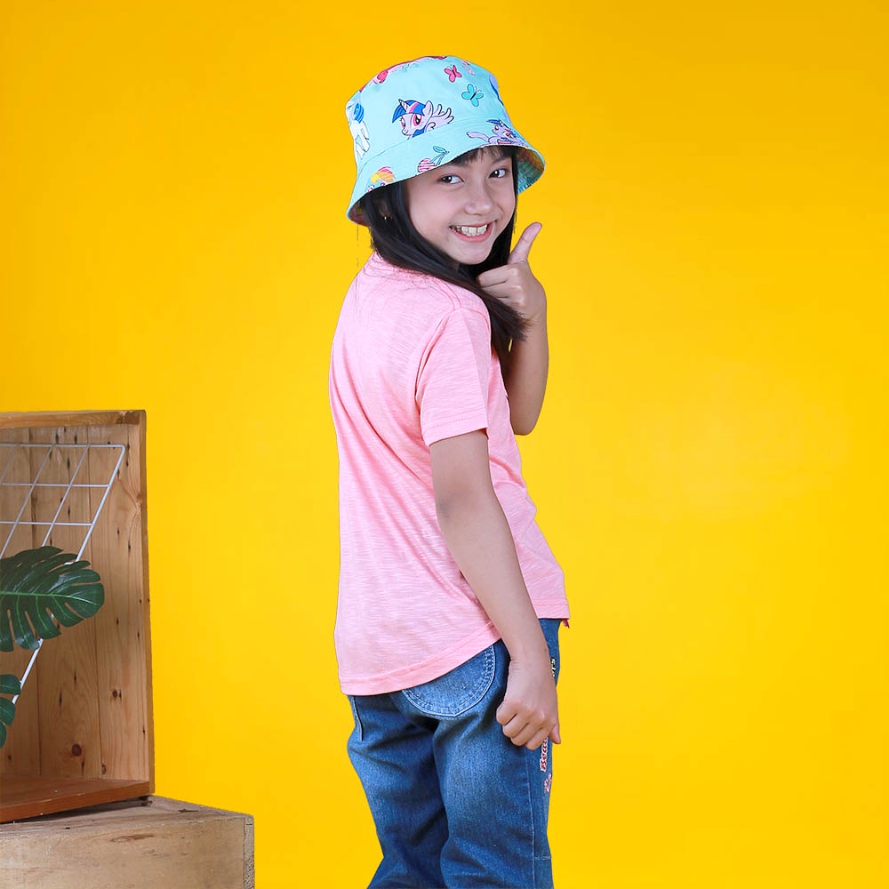 T-Shirt Kaos Anak Perempuan Pink Salem Original Infikids | IYN 727