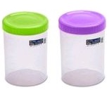 elianware round container 2000ml 2 liter toples