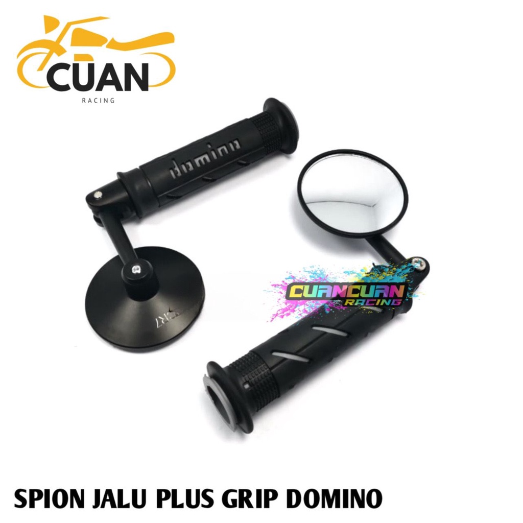 PAKET 2 In 1 Spion Jalu cembung bulat plus Handgrip sisik NMAX.BEAT.PCX.MIO.VARIO DLL