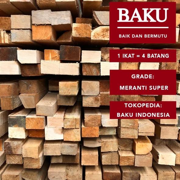 Kayu Kaso 5 x 7 Meranti Super (1 ikat isi 4 batang)