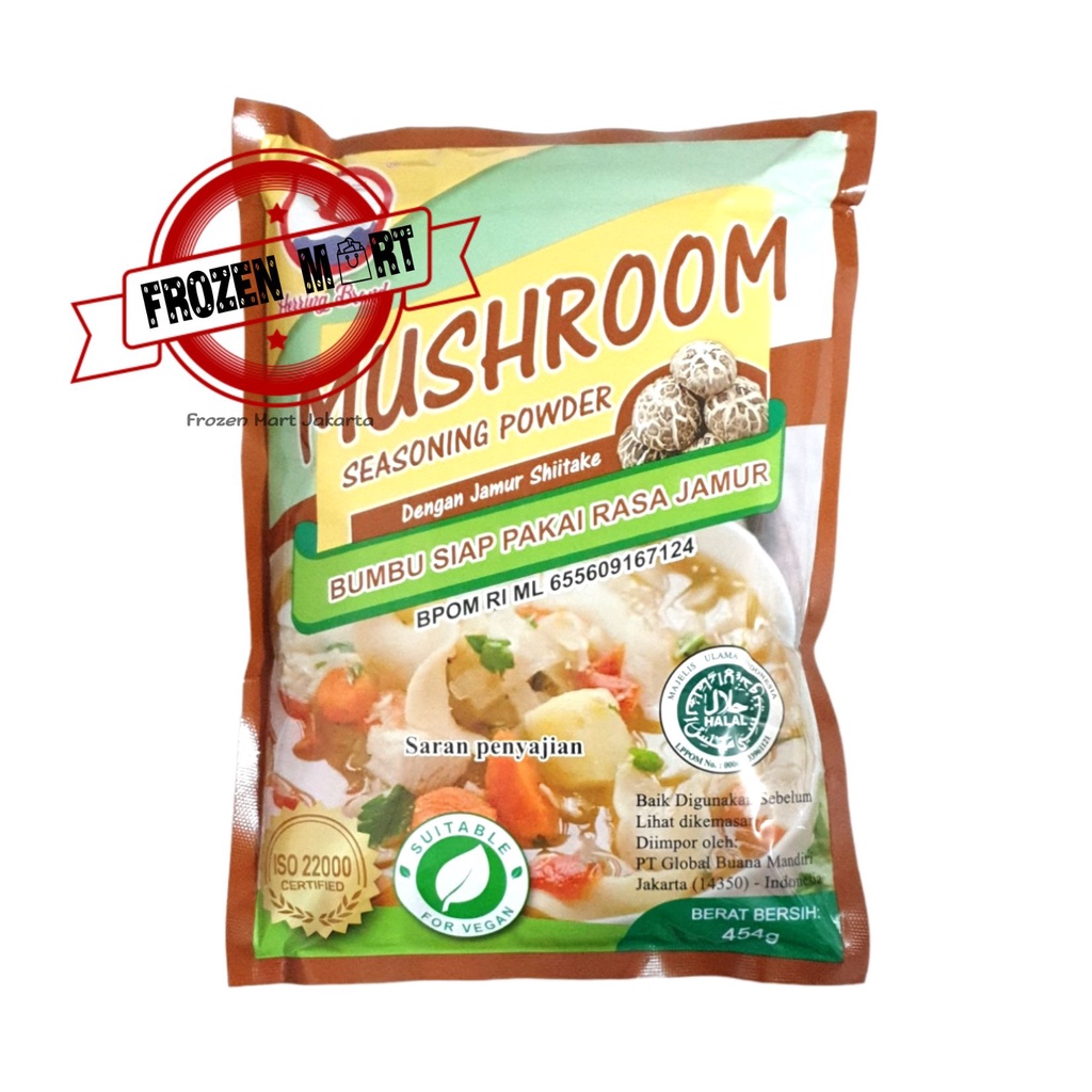 HERRING BRAND Kaldu Jamur Shitake / Mushroom Seasoning Powder 454 Gr