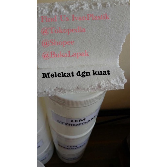 

Lem Styrofoam Asli dari pabrik Styrofoam / Lem stereofoam MURAH