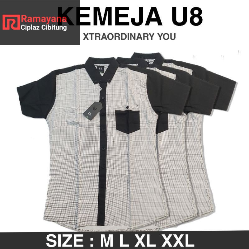 U8 KEMEJA PRIA 100RB / Kemeja Murah Pria/ Ramayana Cibitung