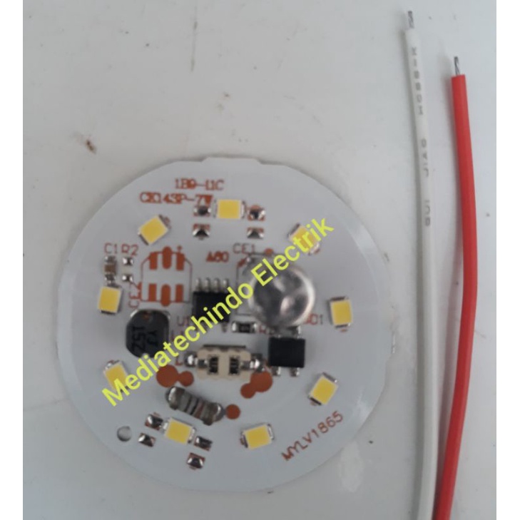 Jual Mesin Lampu Pcba LED AC 7 Watt.. Modul led. LED AC. Pcb Aluminium
