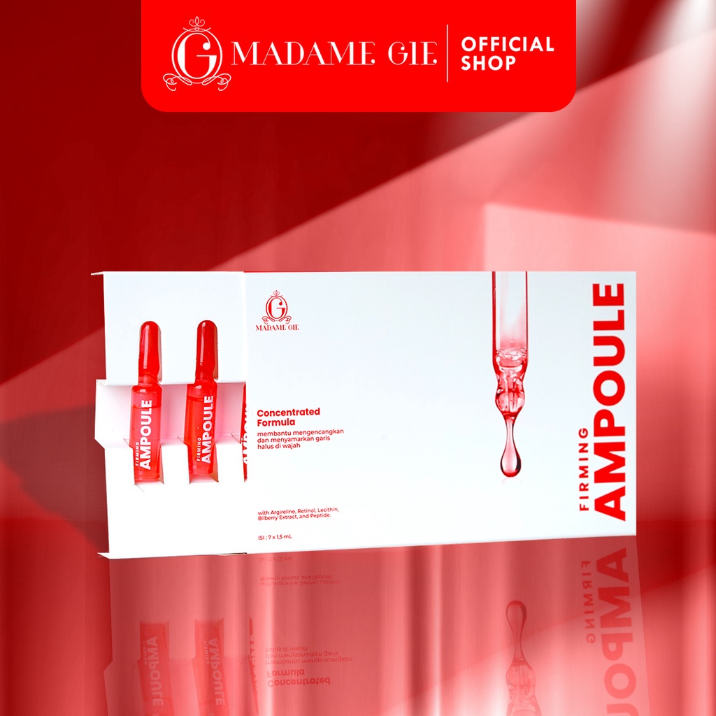 LIZBEAUTY - Madame Gie Brightening Ampoule Serum 5% Vit C - 5X Moisturizing Agent Moisturizer Cream Hydrating Lightening