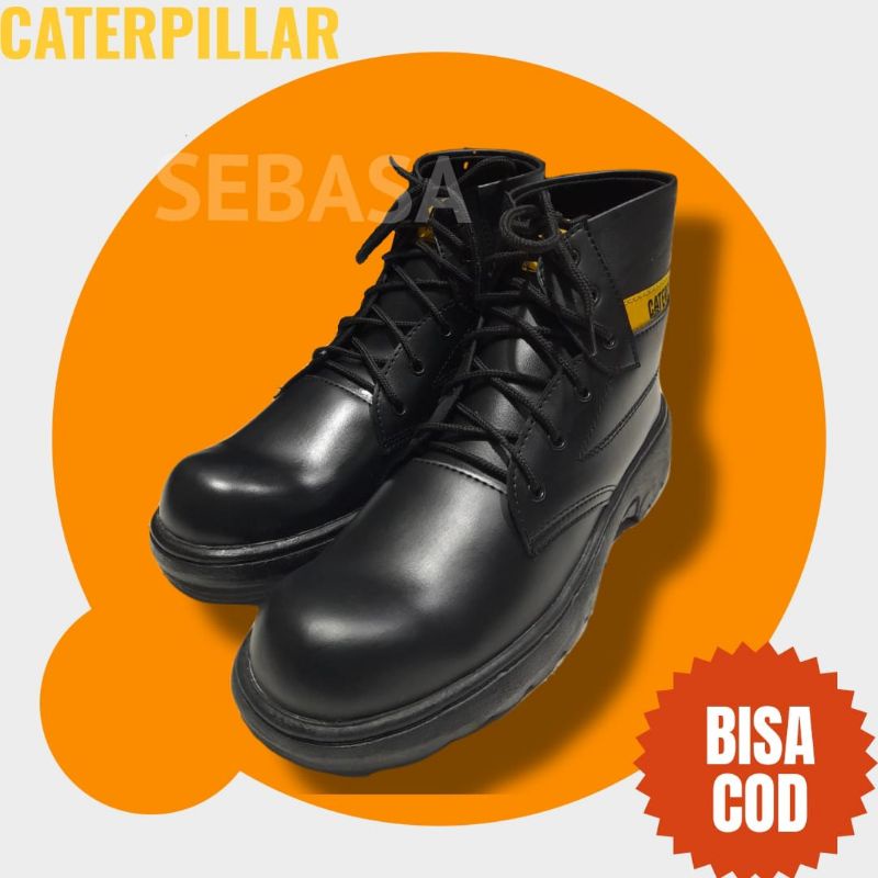 Jual Sepatu Safety Boot Tali Warna Hitam Shopee Indonesia