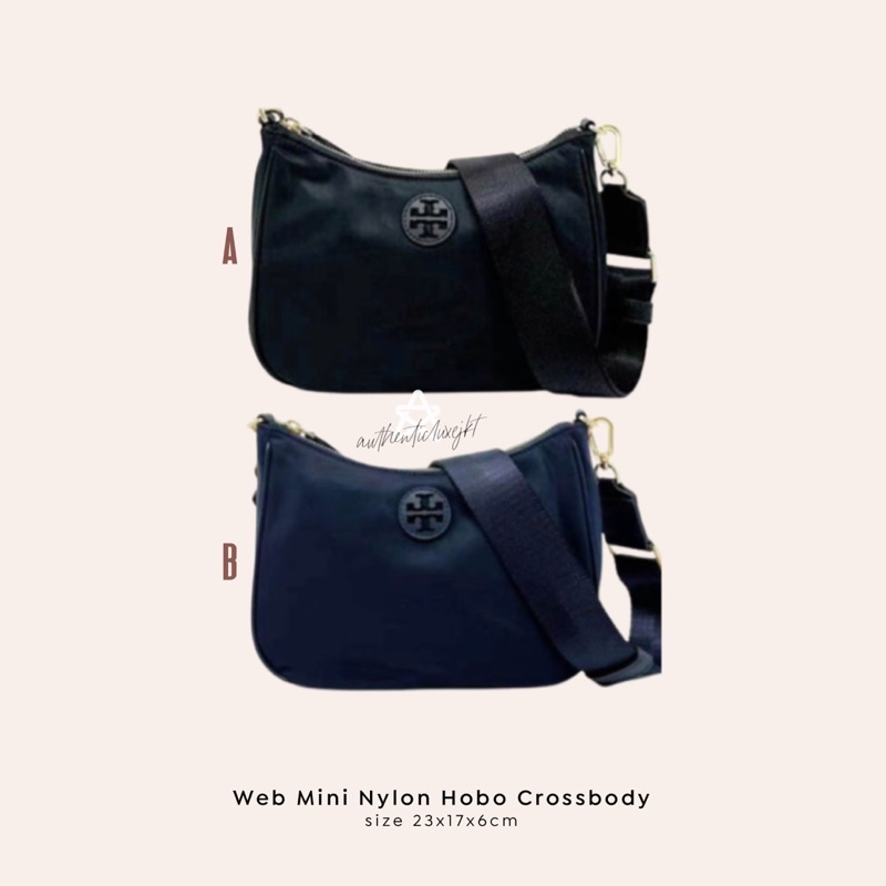 [READY GRATIS ONGKIR] TB WEB MINI NYLON HOBO CROSSBODY