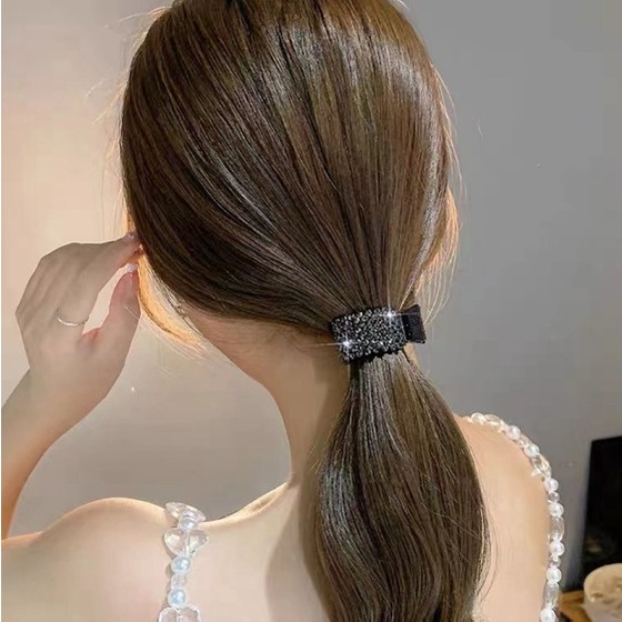 PREMIUM Jepit Rambut Ponytail Import Model Ikan 6.3cm Aksen Permata - Jedai ikan Korea Diamond Pearl Fish Style Hair Claw