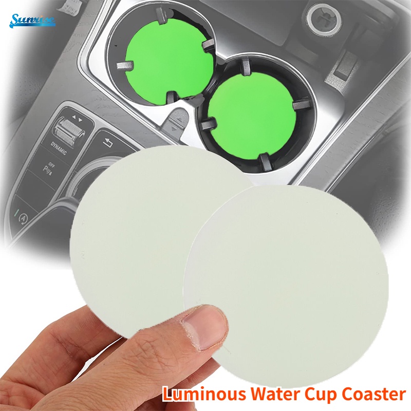 1 Pc Tatakan Gelas Universal Anti slip Luminous Untuk Interior Mobil