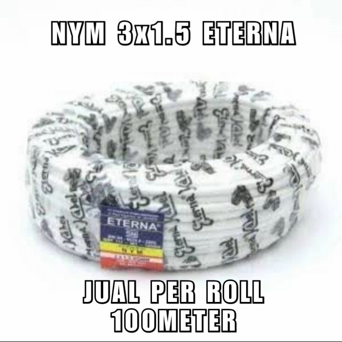Kabel Nym 3X1.5 Eterna Roll 100Meter Cod
