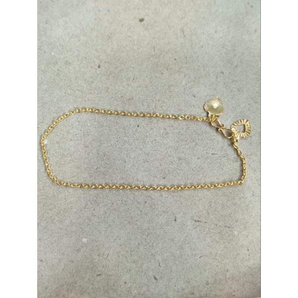 gelang nori 1 gram emas muda