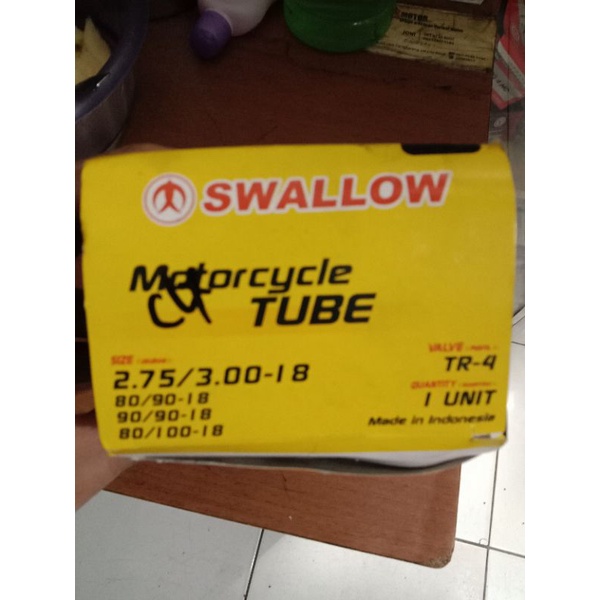 BAN DALAM 300 18 SWALLOW UNTUK MOTOR RING 18 ORIGINAL BAN DALAM SWALLOW