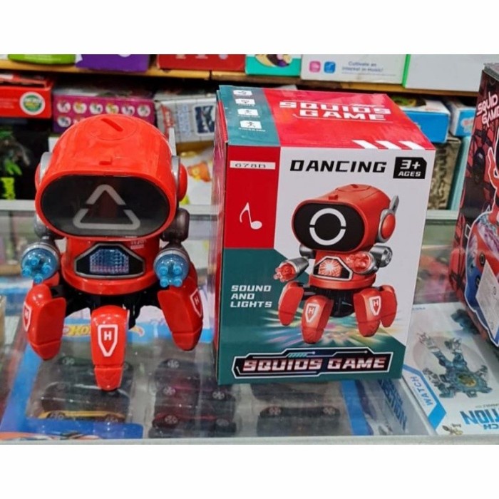Mainan Robot Lucu Dancing Squid Game Joget