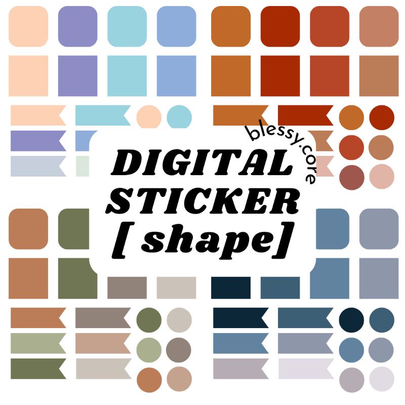 

DIGITAL STICKER DIGITAL SHAPE DIGITAL NOTES
