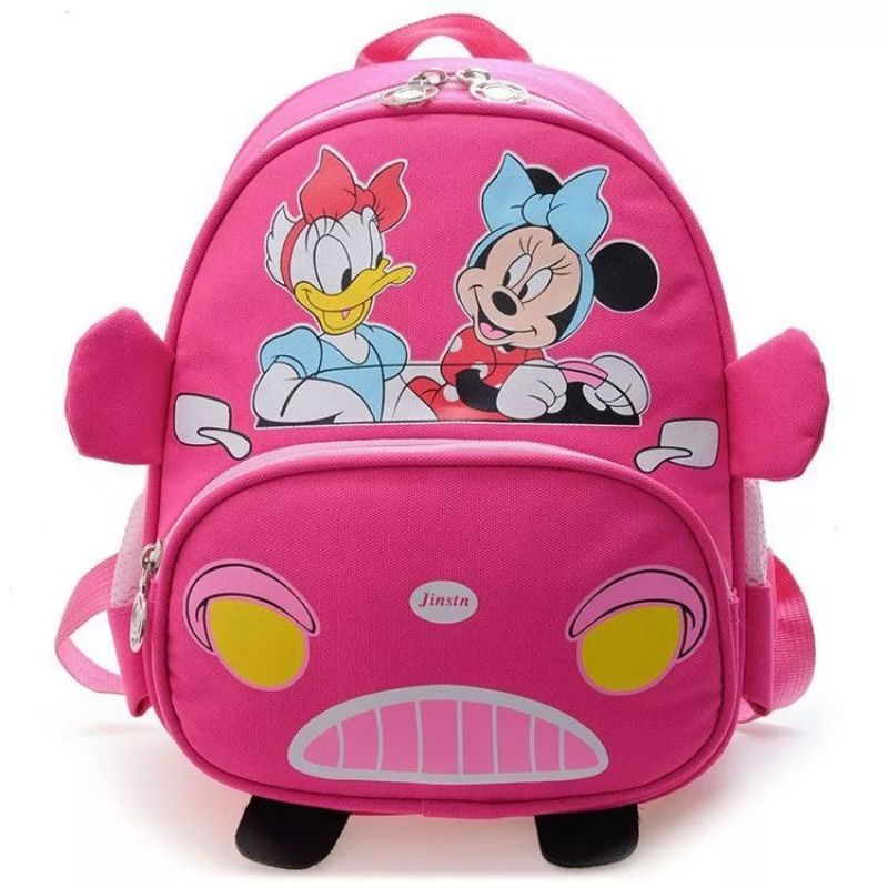 Tas Anak Disney Kartun Mickey Minnie Tas Sekolah Anak-anak Tk Ransel Siswa Sekolah Dasar Mickey Mouse Tas Cetak Anak-anak ( COD )