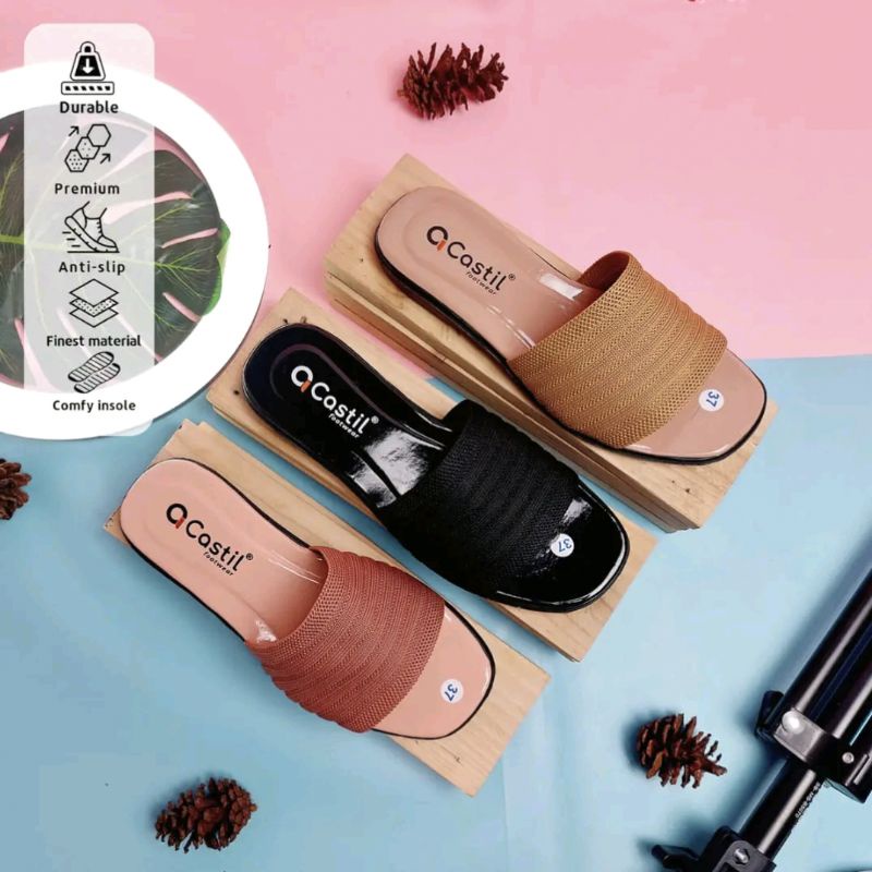 SANDAL WANITA SENDAL TPLEK WANITA FLAT SANDAL TREPES WANITA