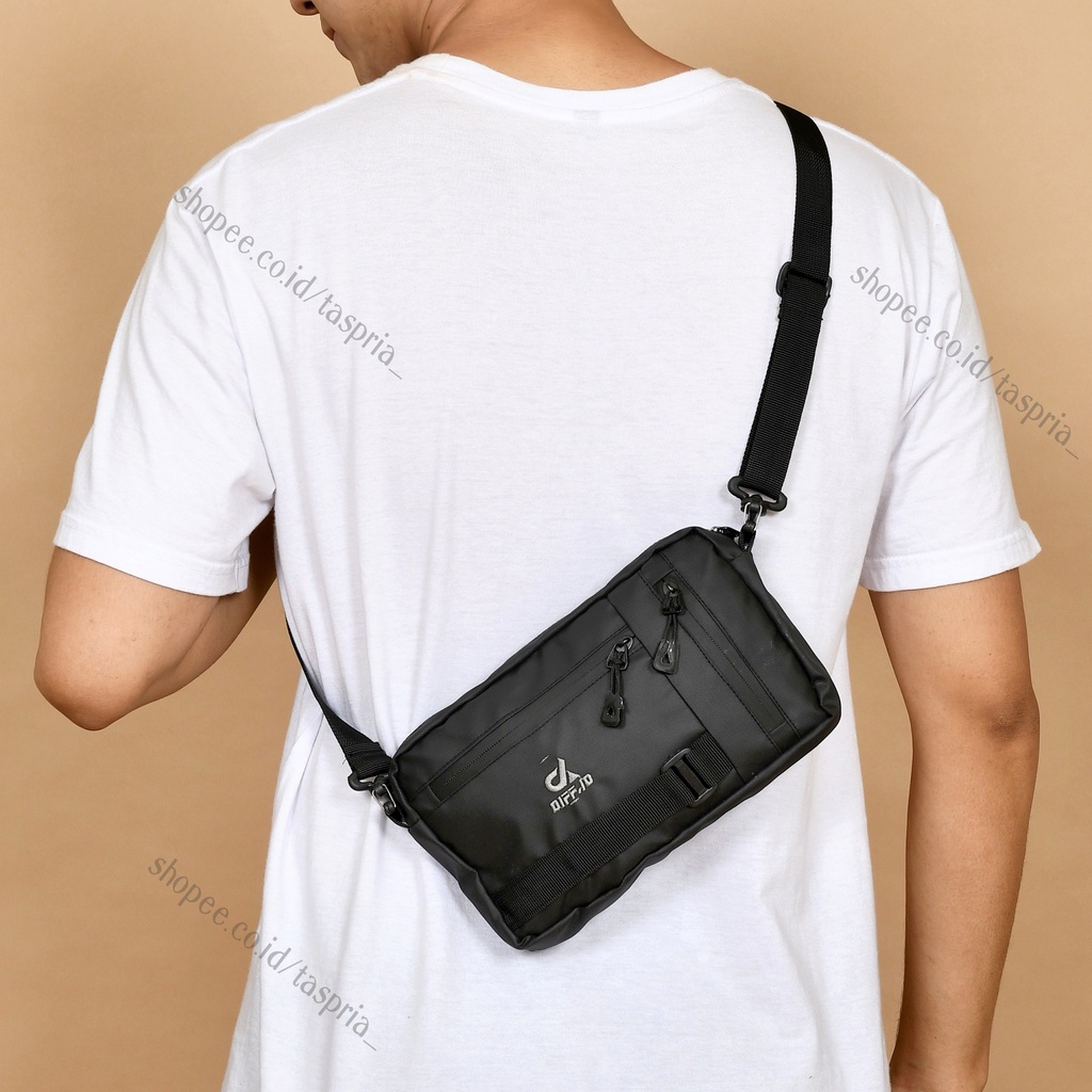 Diff.id - Hand Bag Bag DIXON Multyfungsi Sling Bag Kulit Anti Air Tas Selempang Waterproof Clutch Bag Pria Wanita WaistBag Pouch Bag Waist Bag Cowok