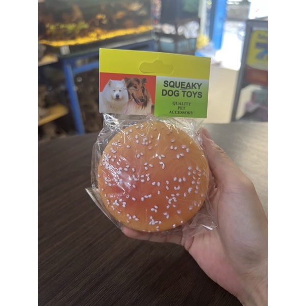 Burger Mainan Gigitan Anjing / Mainan Hewan