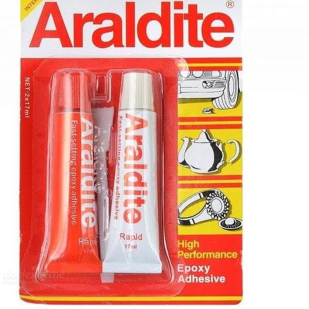 

ARALDITE Merah 5 Menit Lem Besi Epoxy Rapid Minutes Adhesive 30 ml