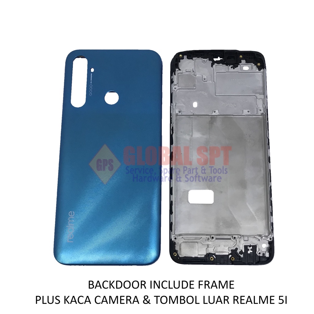 BACKDOOR REALME 5i INCLUDE FRAME / BACK COVER / TUTUP BELAKANG