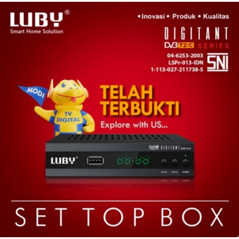 Set Top Box Luby DVB T2-01 dan T2-02