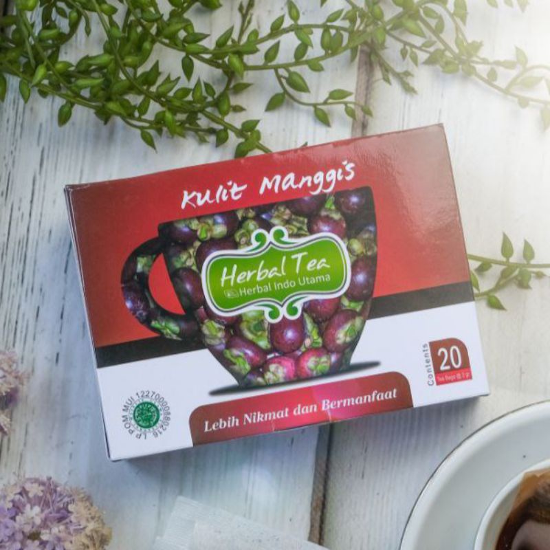 

TEH CELUP KULIT MANGGIS - Tea Bag Herbal Indo Utama HIU Mangostana