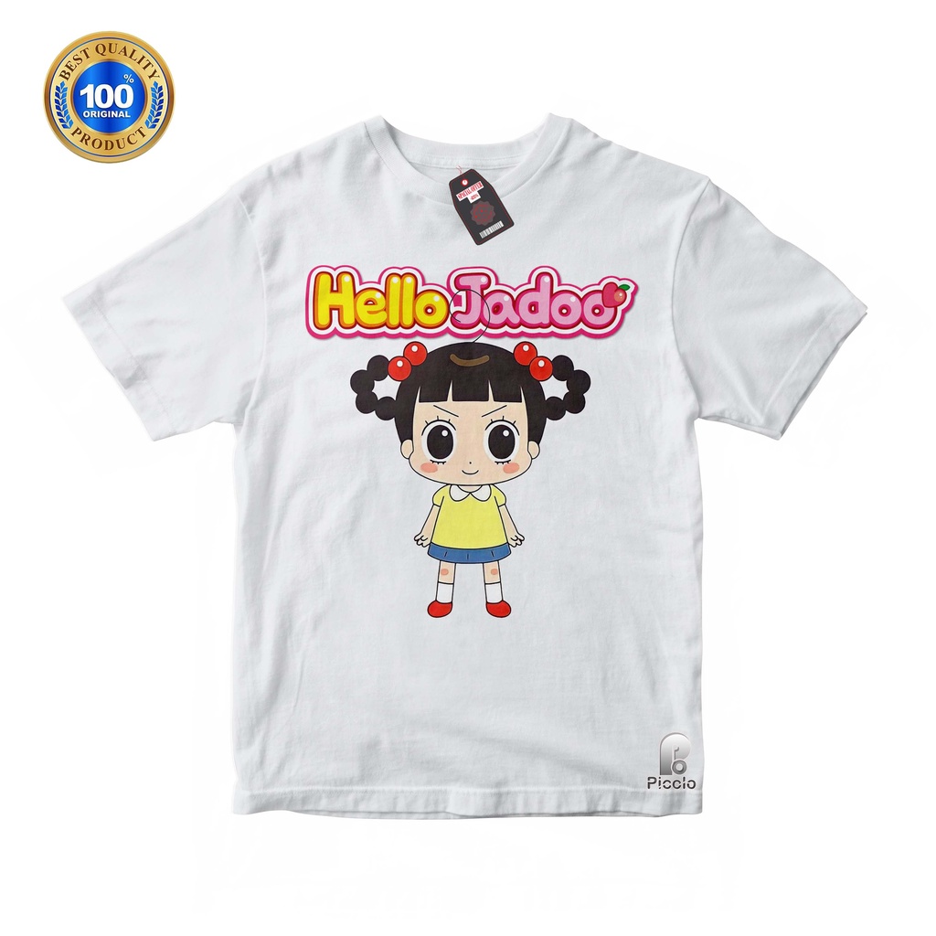 BAJU ANAK KAOS ATASAN ANAK HELLO JADOO BAHAN COTTUN (Free Nama)