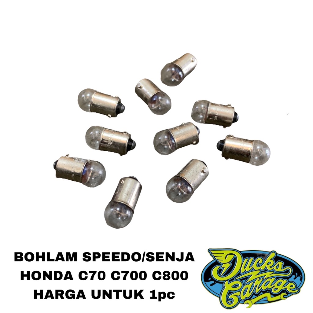 bohlam lampu speedo spido senja 6volt honda c70 c700 c800 cb100 cb125