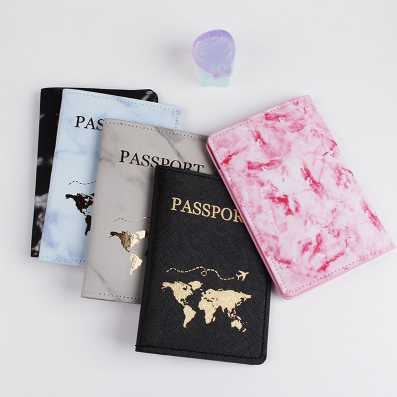 Gro Kulit PU Pasangan Kekasih Passport Holder Travel Card Case Cover Wedding