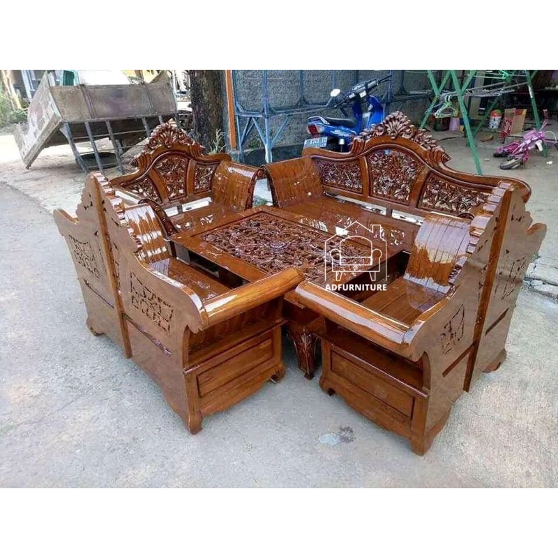 Kursi Madura Kerang | kursi ruang tamu | kursi ukir jati