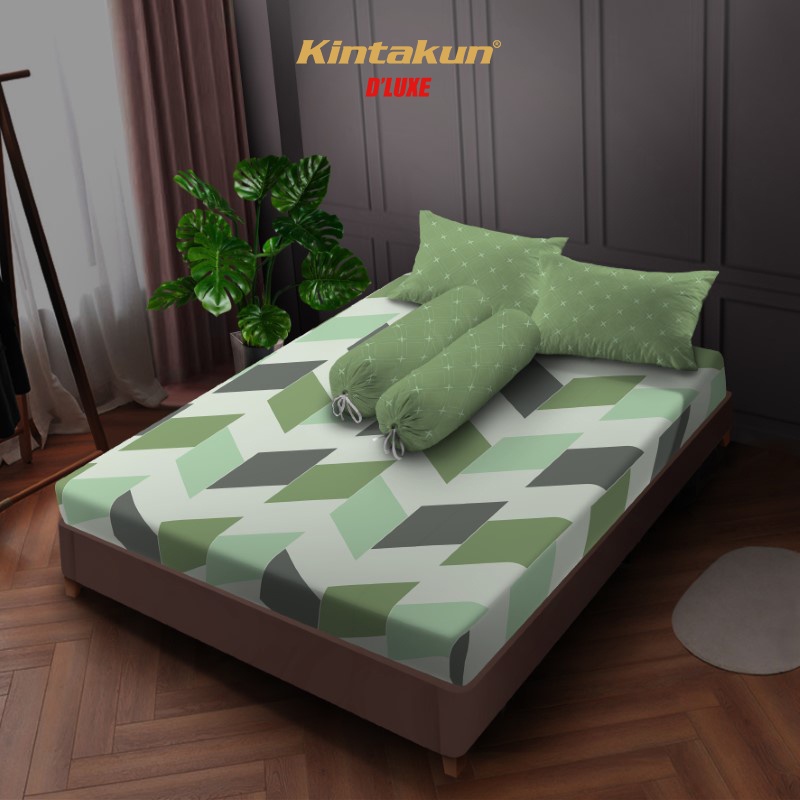 Kintakun Sprei 200 Super King Minimalis Dluxe Nirmana Microfiber B2 20 cm (5in1)