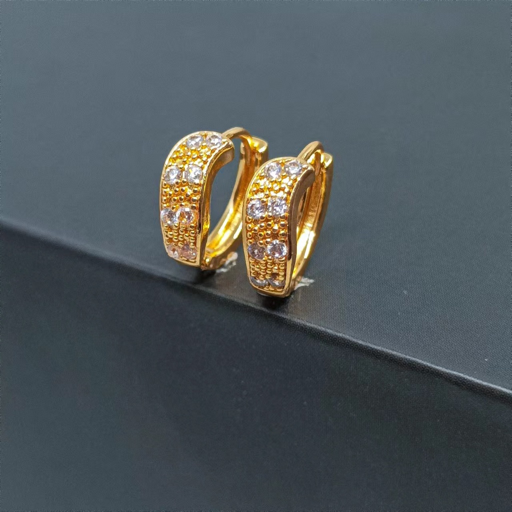 Anting full Berlian Untuk Wanita xuping anting dewasa permata jurai lapis emas gold