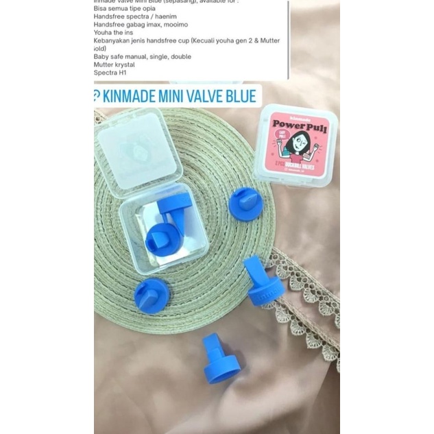 Kinmade Valve Tosca (2pack) | AKSESORIS BREASTPUMP - Mini Blue 2pc