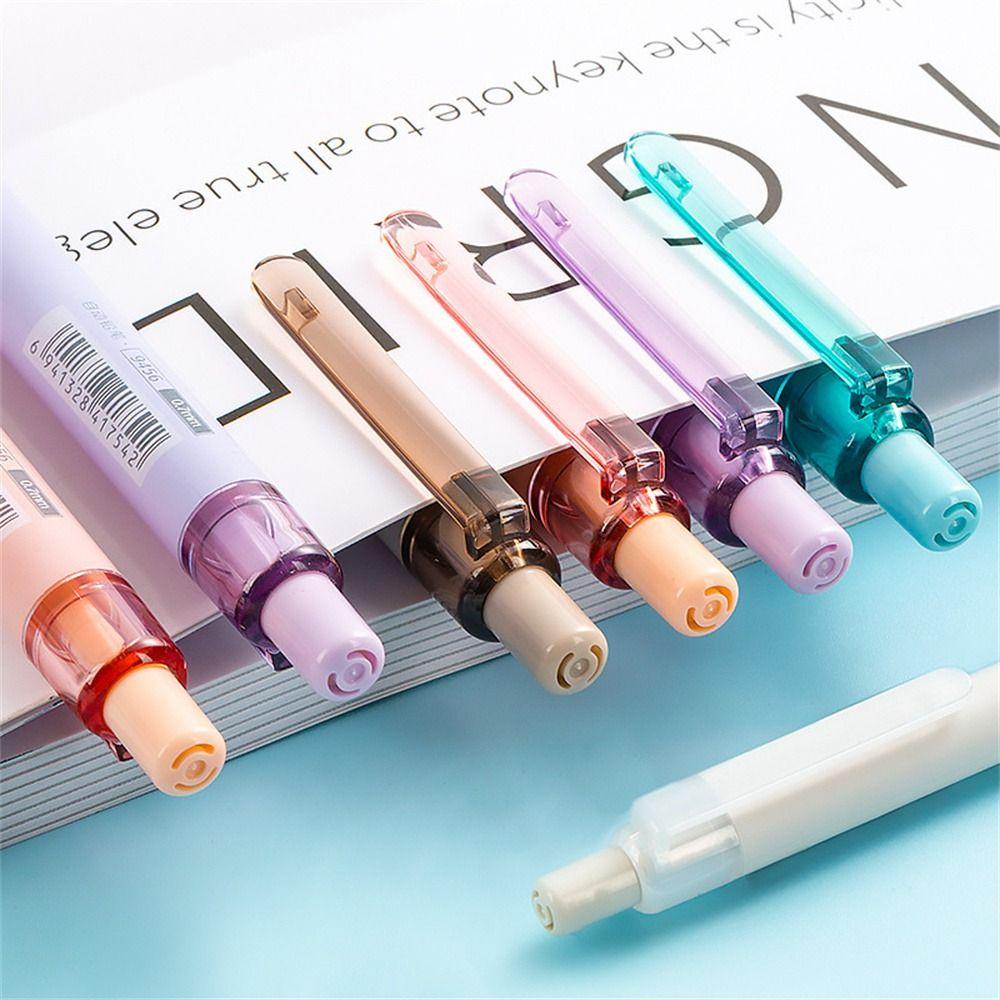 Mxbeauty Pensil Mekanik Tulisan Simple Press Pen Lucu Alat Tulis Siswa Pensil Otomatis