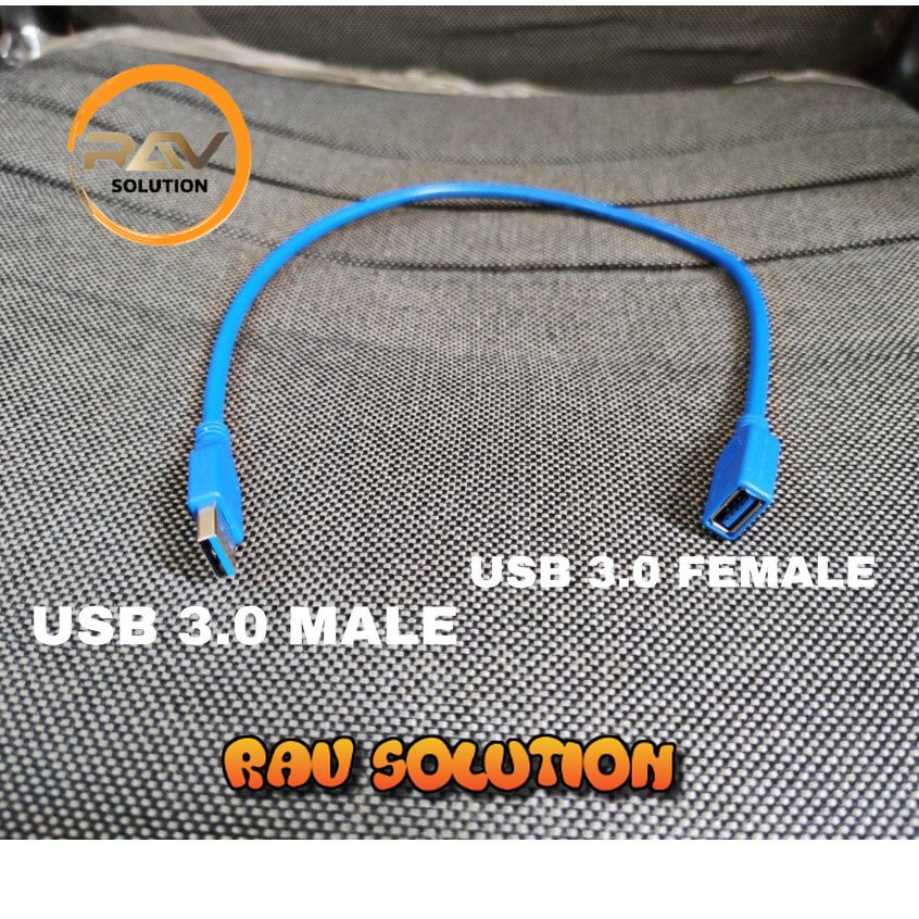 SKU-1242 KABEL USB 3.0 EXTENSION 50CM PERPANJANGAN MALE FEMALE 50 CM