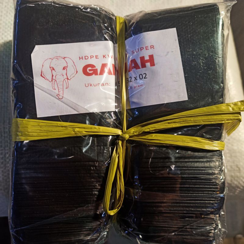 Kresek Gadjah ukuran 0.2 x 15 x 32