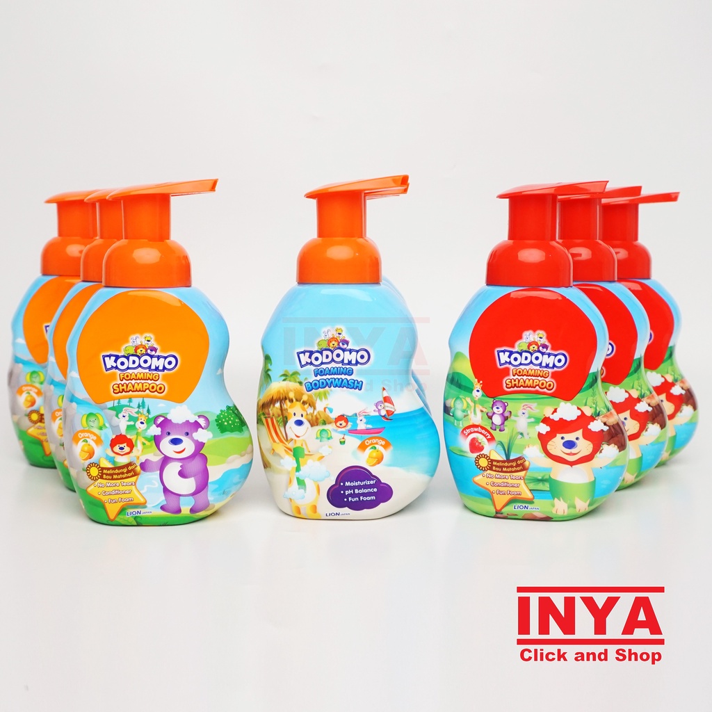 KODOMO FOAMING SHAMPOO ORANGE 250ml - Shampoo Bayi &amp; Anak