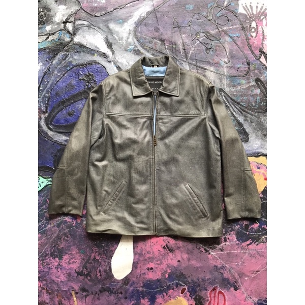 David Moore Company learher jacket