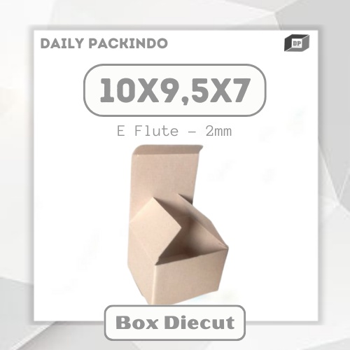 

Kardus/Dus/Packing/Packaging Diecut Ukuran 10x9,5x7 Cm Polos Baru