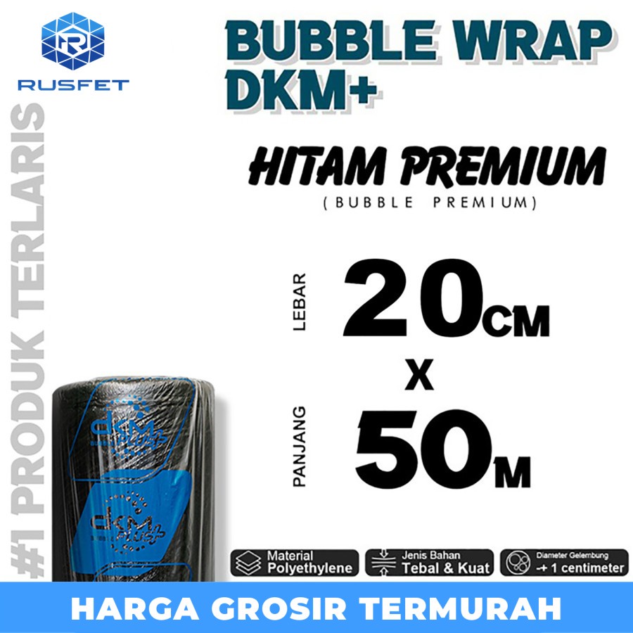 

Bubble Wrap 20cm x 50meter HITAM PREMIUM Bubblewrap TERMURAH / ROLL