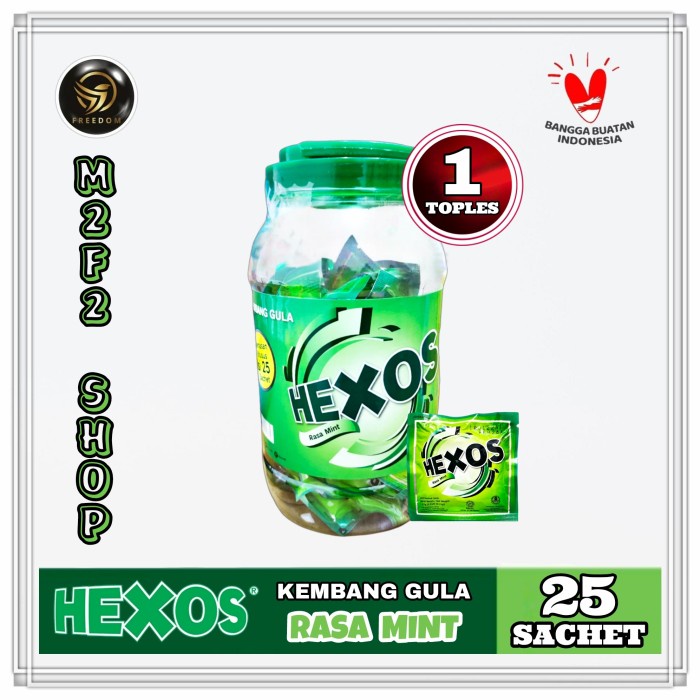 

Permen Hexos Mint Jar | Toples isi 25 Sachet - 312,5 gr (Kemasan Satuan)