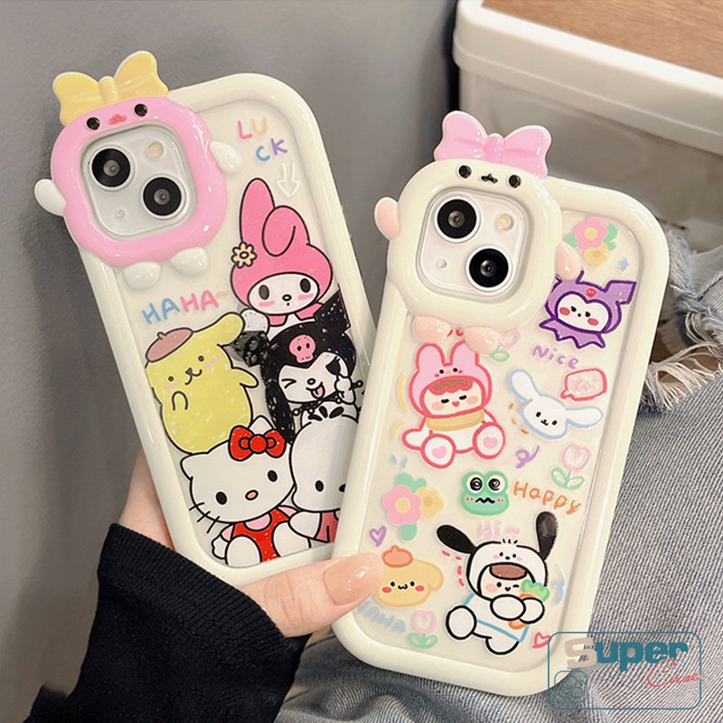 Soft Case Motif Graffiti Monster Untuk Oppo A17 A16 A57 A96 A55 A54 A12 A15 Reno 7Z 8Z 7 5F 5 6 A5s A12 A7 A95 A1K A15s A3s A74 A76 A16 A3 A53 A52 Ami Case Pelindung Earphone Bluetooth Airpod