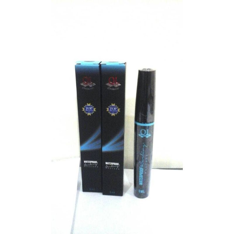 Ql Cosmetic Waterproof &amp; Curling Mascara - 8 ml Original